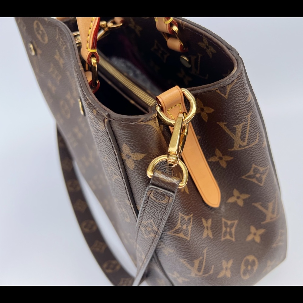 Authentic✅ Louis Vuitton Monogram Montaigne MM Satchel Shoulder Bag M41056 - Picture 8 of 11